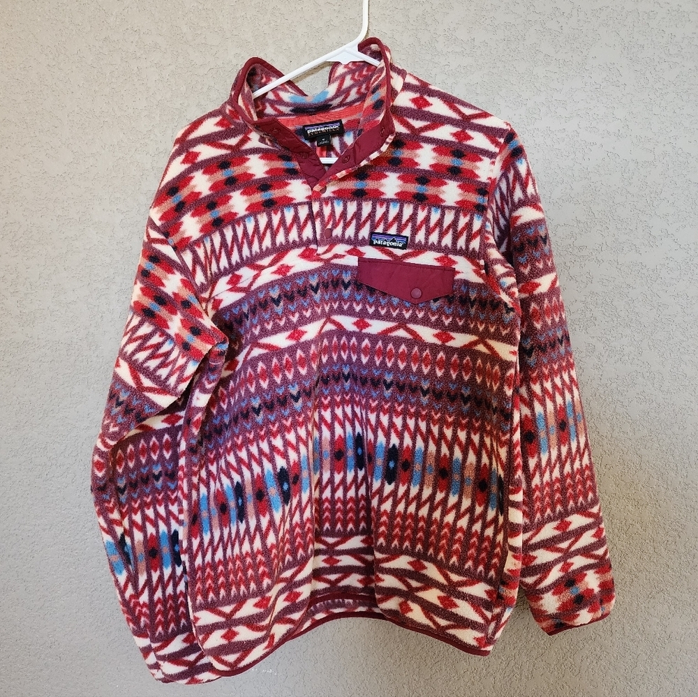 Patagonia Lightweight Synchilla® Snap-T® Pullover Size Medium Aztec Style - Picture 5 of 5